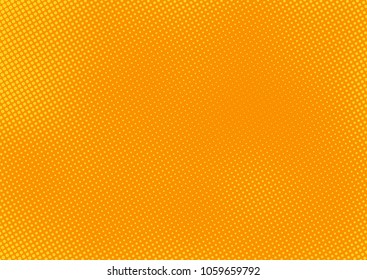 Orange comic pop-art halftone background vector