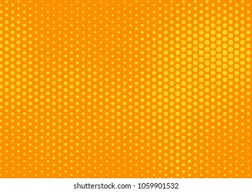 Orange comic pop-art halftone background vector