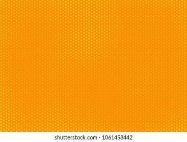 Orange comic pop-art halftone background vector