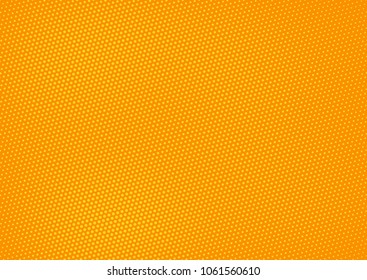 Orange comic pop-art halftone background vector