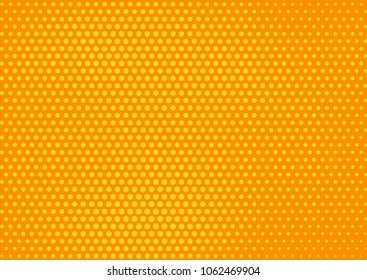 Orange comic pop-art halftone background vector
