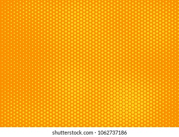 Orange comic pop-art halftone background vector