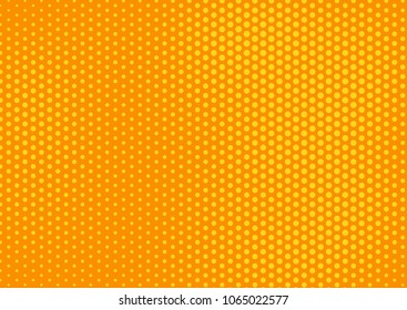 Orange comic pop-art halftone background vector