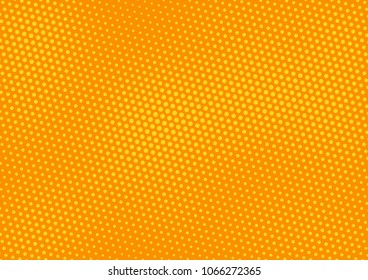 Orange comic pop-art halftone background vector