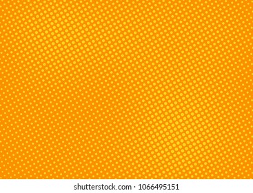 Orange comic pop-art halftone background vector
