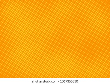 Orange comic pop-art halftone background vector