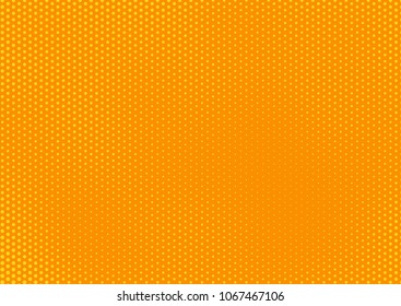 Orange comic pop-art halftone background vector