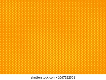 Orange comic pop-art halftone background vector