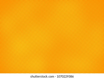 Orange comic pop-art halftone background vector