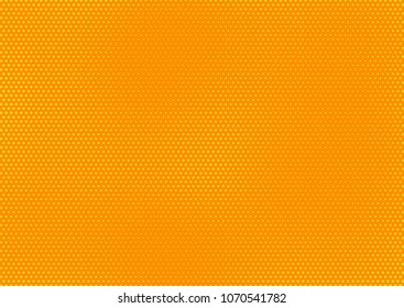 Orange comic pop-art halftone background vector