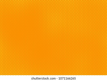 Orange comic pop-art halftone background vector