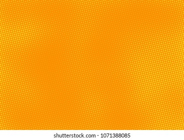 Orange comic pop-art halftone background vector