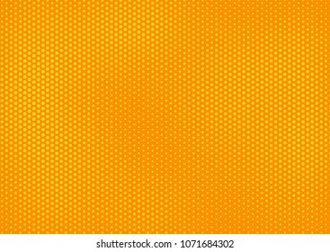 Orange comic pop-art halftone background vector