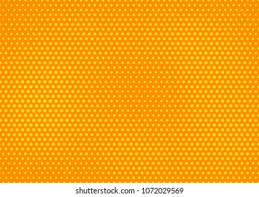 Orange comic pop-art halftone background vector