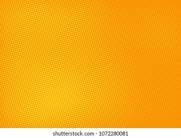 Orange comic pop-art halftone background vector