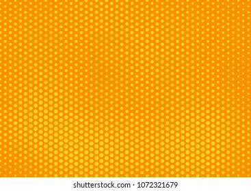 Orange comic pop-art halftone background vector