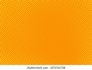 Orange comic pop-art halftone background vector