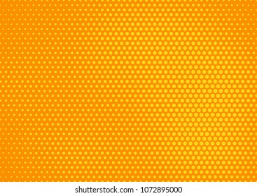Orange comic pop-art halftone background vector