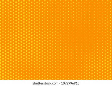 Orange comic pop-art halftone background vector