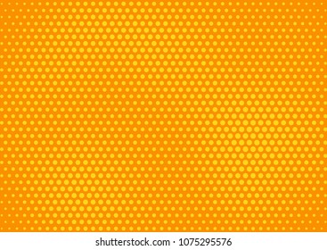 Orange comic pop-art halftone background vector
