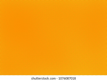 Orange comic pop-art halftone background vector