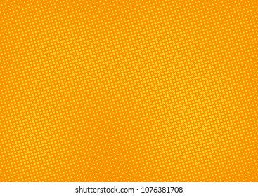 Orange comic pop-art halftone background vector