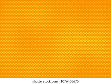 Orange comic pop-art halftone background vector