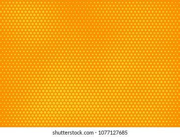 Orange comic pop-art halftone background vector