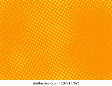 Orange comic pop-art halftone background vector