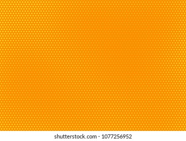 Orange comic pop-art halftone background vector