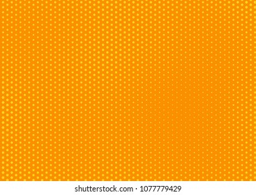 Orange comic pop-art halftone background vector