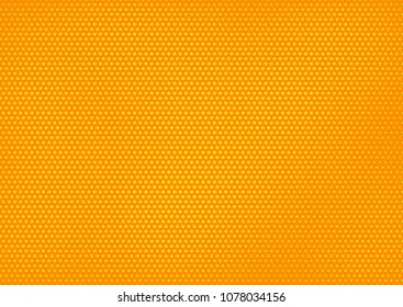 Orange comic pop-art halftone background vector