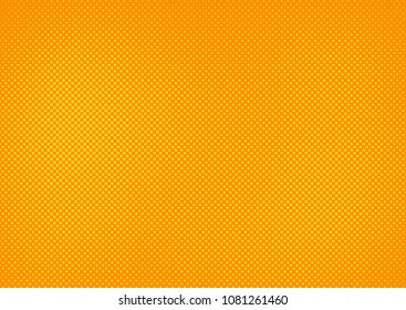 Orange comic pop-art halftone background vector