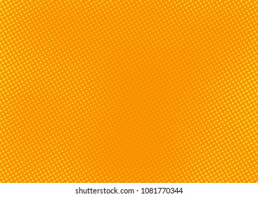 Orange comic pop-art halftone background vector