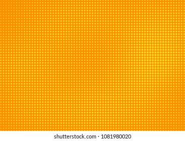 Orange comic pop-art halftone background vector