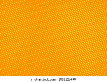 Orange comic pop-art halftone background vector