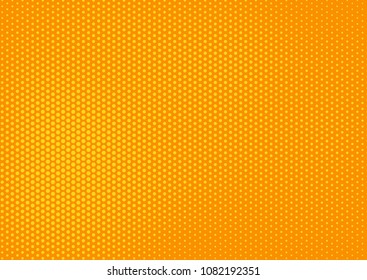 Orange comic pop-art halftone background vector