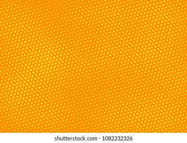 Orange comic pop-art halftone background vector