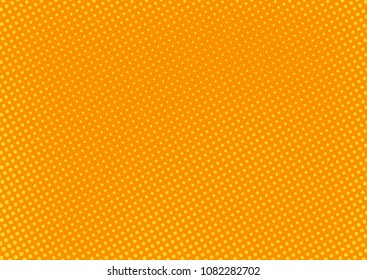 Orange comic pop-art halftone background vector