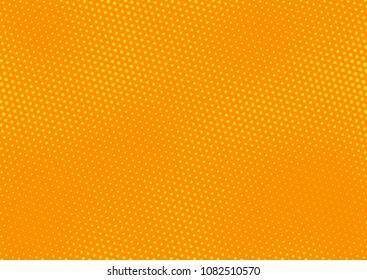 Orange comic pop-art halftone background vector