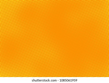 Orange comic pop-art halftone background vector