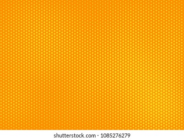 Orange comic pop-art halftone background vector