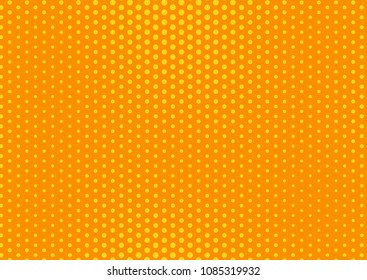 Orange comic pop-art halftone background vector