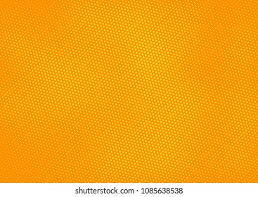Orange comic pop-art halftone background vector