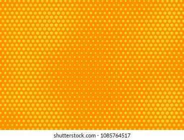 Orange comic pop-art halftone background vector