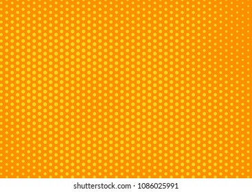 Orange comic pop-art halftone background vector