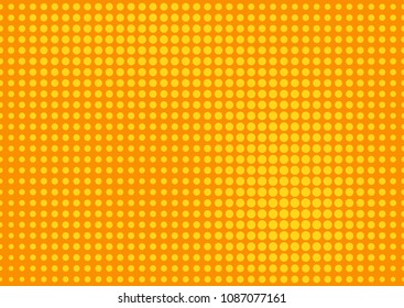 Orange comic pop-art halftone background vector