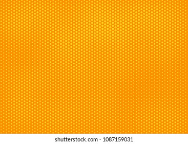 Orange comic pop-art halftone background vector