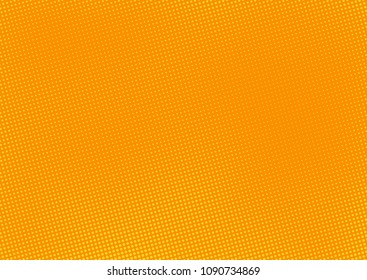 Orange comic pop-art halftone background vector
