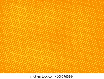 Orange comic pop-art halftone background vector